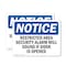 Signmission Restricted Area Security Alarm Will Sound OSHA Notice Sign, Plastic, 14in W x 10in L, 2PK OS-2PACK-NS-P-1014-L-18086 - alternate 1